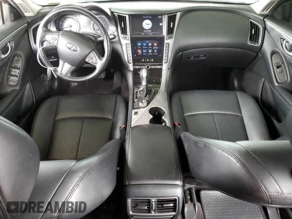 2015 Infiniti Q50 Sport with VIN JN1BV7AP3FM353836, listed as a Copart auction lot 54265965 with 101,602 mi miles and Salvage title. Bid and sale history available at DreamBid. Image 8.