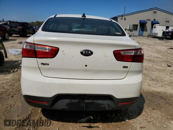 2014 Kia Rio LX with VIN KNADM4A32E6395290, listed as a Copart auction lot 48531785 with 92,582 mi miles and Salvage Title. Bid and sale history available at carsss.com. Image 6.