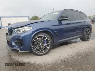 2020 BMW X3 M Competition with VIN 5YMTS0C06LLT11106, listed as a Copart auction lot 72803964 with 49,679 mi miles and Salvage Title. Bid and sale history available at carsss.com. Image 1.