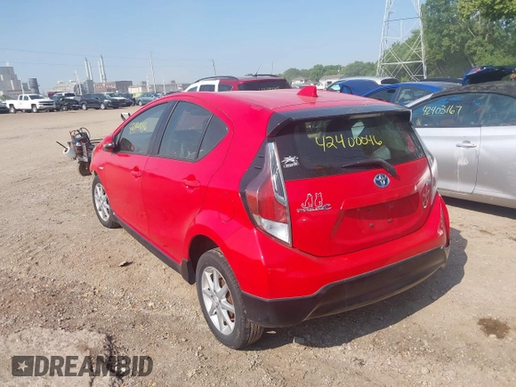 2017 Toyota Prius One with VIN JTDKDTB34H1591574, listed as a IAAI auction lot 42400046 with 190,128 mi miles and . Bid and sale history available at DreamBid. Image 3.