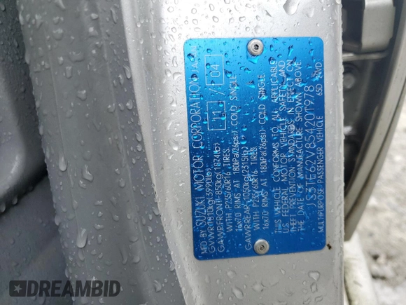 2005 Suzuki Grand Vitara JS с VIN JS3TE62V854201978, выставлен на аукционе Copart как лот 59711795 с пробегом 249 356 миль миль и Чистый • Clean title. История ставок и продаж доступна на DreamBid. Изображение 13.
