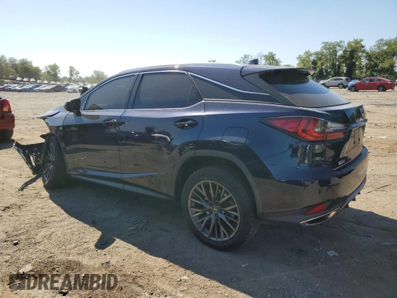 2021 Lexus RX 350 F Sport with VIN 2T2SZMDA7MC281200, listed as a Copart auction lot 70536394 with 42,490 mi miles and Salvage title. Bid and sale history available at DreamBid. Image 2.