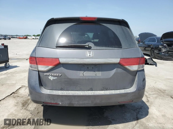 2016 Honda Odyssey EX-L with VIN 5FNRL5H63GB015091, listed as a Copart auction lot 53136355 with Not Provided miles and Salvage Title. Bid and sale history available at DreamBid. Image 6.