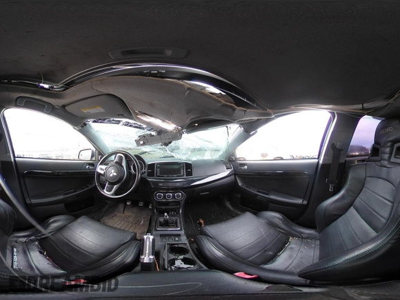 2014 Mitsubishi Lancer Evolution GSR with VIN JA32W8FV5EU012572, listed as a IAAI auction lot 40871463 with 89,529 mi miles. Bid and sale history available at carsss.com. Image 21.