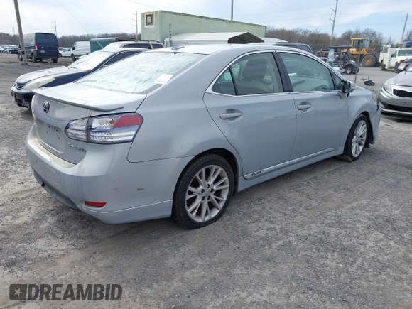 2010 Lexus HS 250h with VIN JTHBB1BA0A2000891, listed as a IAAI auction lot 41565585 with Not Provided miles and . Bid and sale history available at DreamBid. Image 4.