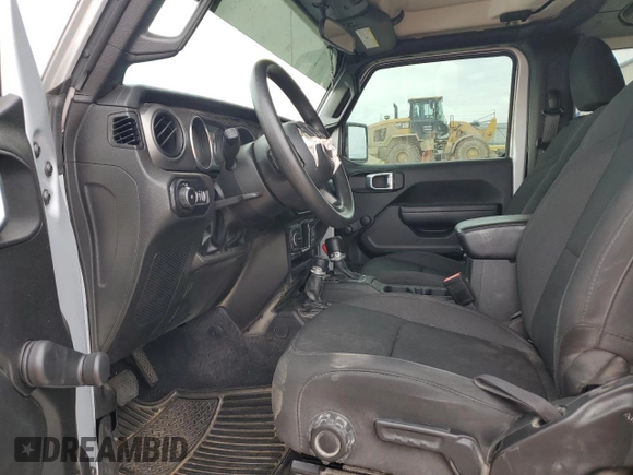2022 Jeep Wrangler Sport with VIN 1C4HJXAG8NW181325, listed as a Copart auction lot 82700694 with 27,763 mi miles and Salvage Title. Bid and sale history available at DreamBid. Image 7.