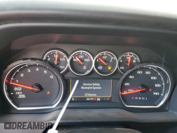 2021 Chevrolet Silverado 1500 LT with VIN 1GCRYDED2MZ103019, listed as a Copart auction lot 86973594 with 36,179 mi miles and Salvage Title. Bid and sale history available at DreamBid. Image 9.