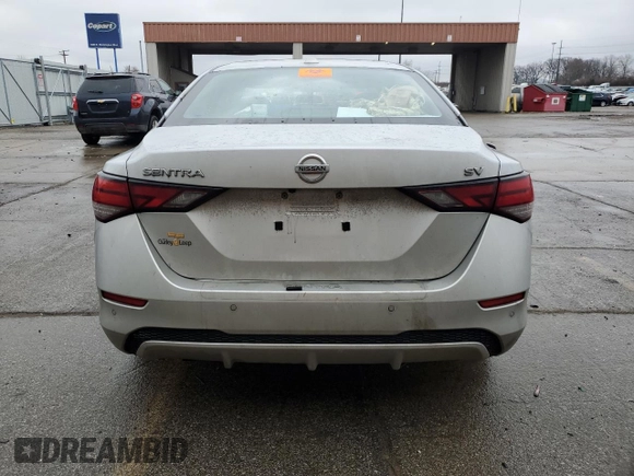 2020 Nissan Sentra SV with VIN 3N1AB8CV4LY237382, listed as a Copart auction lot 84118414 with 79,835 mi miles and Salvage Title. Bid and sale history available at DreamBid. Image 6.