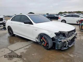 2018 Mercedes-Benz E 63 S AMG with VIN WDDZF8KB8JA254169, listed as a Copart auction lot 50769985 with 111,984 mi miles and Salvage Title. Bid and sale history available at DreamBid. Image 4.