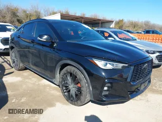 2023 Infiniti QX55 Luxe z VIN 3PCAJ5JR2PF105579, wystawiony jako IAAI lot #41478285 z przebiegiem 56 943 mil mil oraz . Historia ofert i sprzedaży dostępna na DreamBid. Obrazek 1.