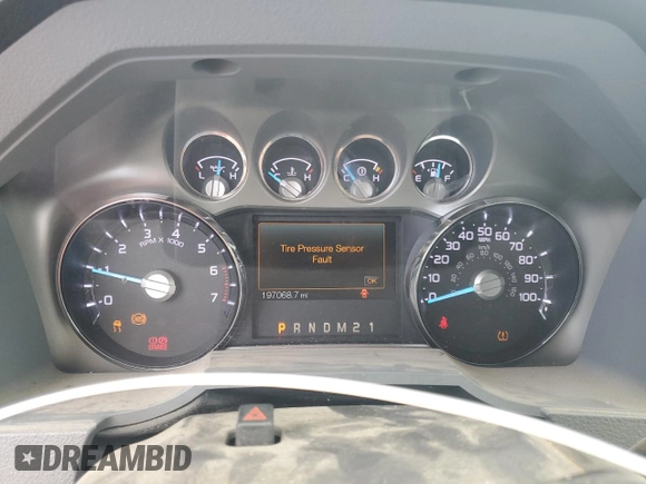 2011 Ford F-250 XL with VIN 1FT7X2B66BEC41526, listed as a Copart auction lot 63617455 with 197,068 mi miles and Salvage title. Bid and sale history available at DreamBid. Image 9.