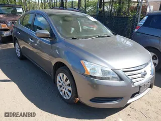 2015 Nissan Sentra SV with VIN 3N1AB7AP6FL693786, listed as a IAAI auction lot 42050861 with 153,559 mi miles. Bid and sale history available at carsss.com. Image 1.