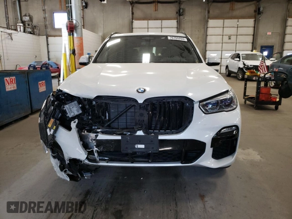 2020 BMW X5 M50i with VIN 5UXJU4C00L9C27198, listed as a Copart auction lot 76705264 with 0 mi miles and Salvage Title. Bid and sale history available at carsss.com. Image 5.