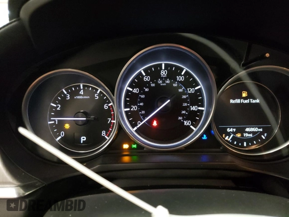 2019 Mazda 6 Grand Touring Reserve with VIN JM1GL1WY4K1504816, listed as a Copart auction lot 74549664 with 46,860 mi miles and Salvage Title. Bid and sale history available at DreamBid. Image 9.