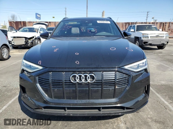 2022 Audi e-tron Premium with VIN WA1AAAGE6NB011258, listed as a Copart auction lot 45990135 with 51,679 mi miles and Salvage Title. Bid and sale history available at DreamBid. Image 5.