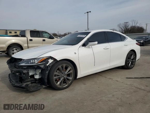 2021 Lexus ES with VIN 58AGZ1B19MU098304, listed as a Copart auction lot 44403435 with 55,016 mi miles and Salvage Title. Bid and sale history available at carsss.com. Image 1.