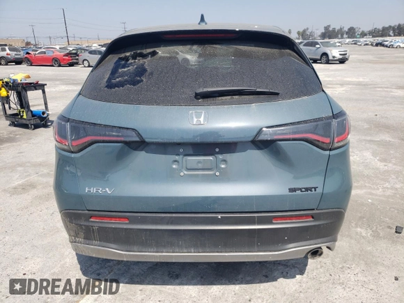2024 Honda HR-V Sport with VIN 3CZRZ1H52RM732105, listed as a Copart auction lot 57705054 with 15,700 mi miles and Salvage title. Bid and sale history available at DreamBid. Image 6.