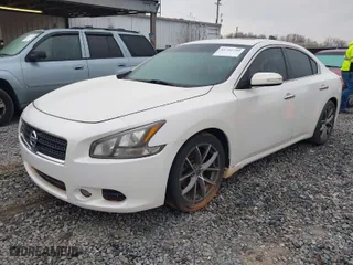 2011 Nissan Maxima 3.5 SV with VIN 1N4AA5APXBC807983, listed as a IAAI auction lot 41792799 with 140,074 mi miles. Bid and sale history available at carsss.com. Image 2.