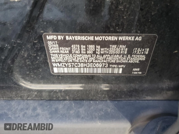2017 MINI Countryman Cooper z VIN WMZYS7C38H3E06973, wystawiony jako Copart lot #52487865 z przebiegiem 131 464 mil mil oraz Szkoda całkowita • Salvage title. Historia ofert i sprzedaży dostępna na DreamBid. Obrazek 12.
