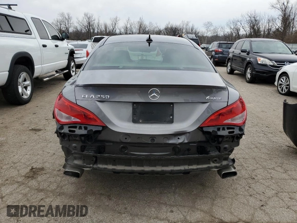2016 Mercedes-Benz CLA 250 with VIN WDDSJ4GB5GN391167, listed as a Copart auction lot 37270904 with 82,869 mi miles and . Bid and sale history available at DreamBid. Image 6.