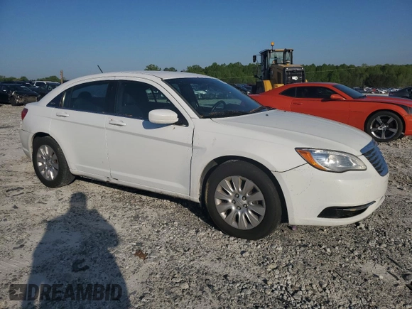 2013 Chrysler 200 LX with VIN 1C3CCBAB3DN604588, listed as a Copart auction lot 53066755 with 248,672 mi miles and Salvage Title. Bid and sale history available at DreamBid. Image 4.