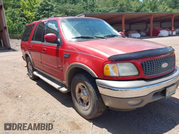 2002 Ford Expedition Eddie Bauer z VIN 1FMRU17W02LA22430, wystawiony jako IAAI lot #42692442 z przebiegiem Nie podano mil oraz . Historia ofert i sprzedaży dostępna na DreamBid. Obrazek 1.