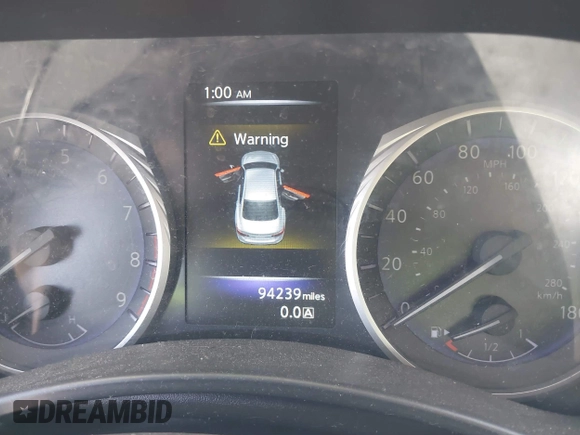 2015 Infiniti Q50 Premium with VIN JN1BV7AR0FM407577, listed as a IAAI auction lot 40191466 with 94,239 mi miles. Bid and sale history available at carsss.com. Image 7.