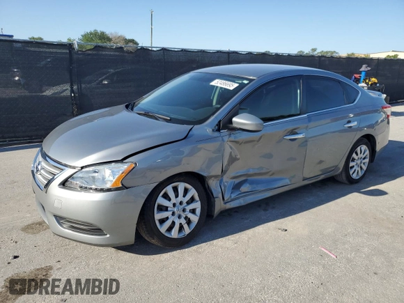 2014 Nissan Sentra S with VIN 3N1AB7AP1EL610344, listed as a Copart auction lot 52486695 with 51,630 mi miles and Non Repairable. Bid and sale history available at DreamBid. Image 1.