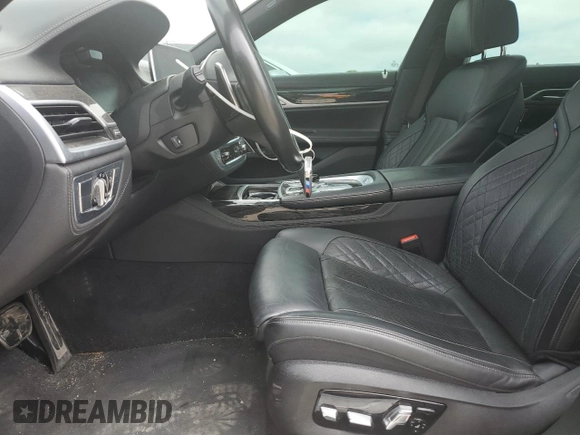 2020 BMW 7 Series 750i xDrive with VIN WBA7U2C04LGJ59672, listed as a Copart auction lot 60959675 with Not provided miles and Salvage title. Bid and sale history available at DreamBid. Image 7.