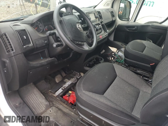 2020 Ram ProMaster Cargo with VIN 3C6TRVDG2LE135023, listed as a Copart auction lot 80144214 with 43,076 mi miles and Salvage Title. Bid and sale history available at carsss.com. Image 8.