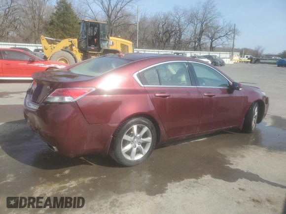 2012 Acura TL Tech Auto with VIN 19UUA8F52CA016636, listed as a Copart auction lot 48213325 with 228,869 mi miles and Salvage Title. Bid and sale history available at carsss.com. Image 3.