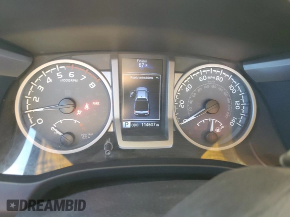 2017 Toyota Tacoma SR z VIN 5TFAX5GN4HX092764, wystawiony jako Copart lot #52150405 z przebiegiem 114 607 mil mil oraz Szkoda całkowita • Salvage title. Historia ofert i sprzedaży dostępna na DreamBid. Obrazek 9.