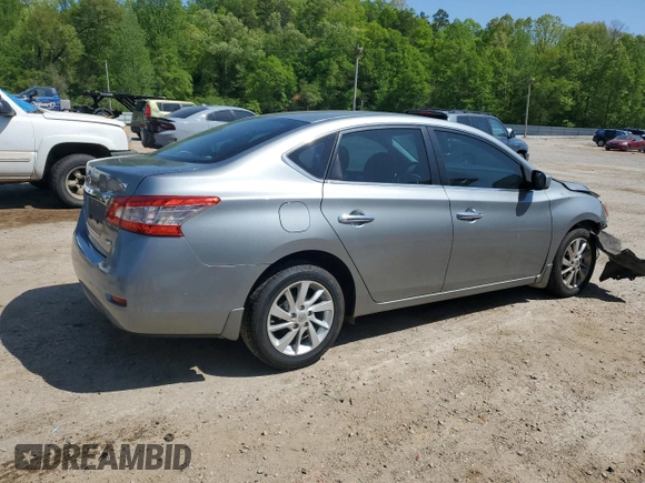 2013 Nissan Sentra SV with VIN 3N1AB7AP1DL674589, listed as a Copart auction lot 52261455 with 147,533 mi miles and Salvage Title. Bid and sale history available at DreamBid. Image 3.