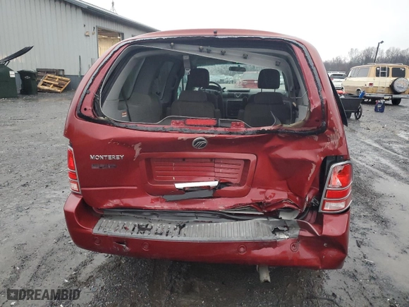 2004 Mercury Monterey Convenience with VIN 2MRZA20224BJ08073, listed as a Copart auction lot 84513704 with 162,211 mi miles and Salvage Title. Bid and sale history available at carsss.com. Image 6.