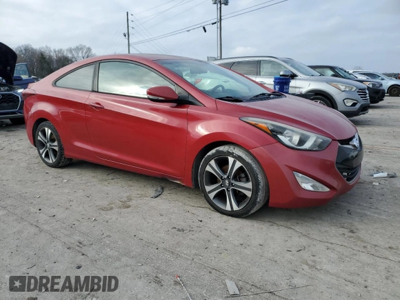 2014 Hyundai Elantra Coupe with VIN KMHDH6AH9EU029459, listed as a Copart auction lot 85429784 with 158,294 mi miles and Clean Title. Bid and sale history available at carsss.com. Image 4.