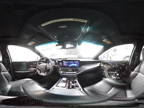 2022 Lexus LS with VIN JTHD51GFXN5010742, listed as a Copart auction lot 48202395 with 13,389 mi miles and Salvage Title. Bid and sale history available at carsss.com. Image 16.