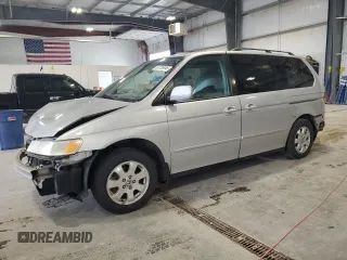 2002 Honda Odyssey EX-L with VIN 5FNRL18922B039538, listed as a Copart auction lot 53835645 with 240,382 mi miles and Salvage title. Bid and sale history available at DreamBid. Image 1.