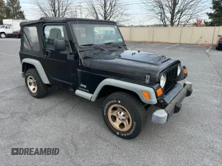 2005 Jeep Wrangler SE with VIN 1J4FA29145P369029, listed as a Copart auction lot 81878874 with 102,942 mi miles and Clean Title. Bid and sale history available at carsss.com. Image 1.