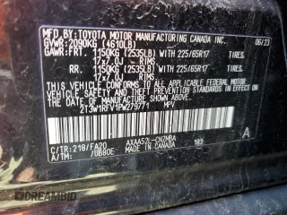 2023 Toyota RAV4 XLE with VIN 2T3W1RFV1PW279771, listed as a Copart auction lot 53291665 with 47,444 mi miles and Salvage Title. Bid and sale history available at carsss.com. Image 13.