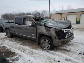 2015 Chevrolet Silverado 1500 High Country with VIN 3GCUKTEC9FG480818, listed as a Copart auction lot 87331694 with 0 mi miles and Salvage Title. Bid and sale history available at carsss.com. Image 4.