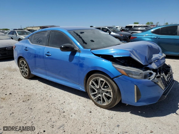 2025 Nissan Sentra SR with VIN 3N1AB8DV1SY235568, listed as a Copart auction lot 49902875 with 246 mi miles and Salvage Title. Bid and sale history available at carsss.com. Image 4.