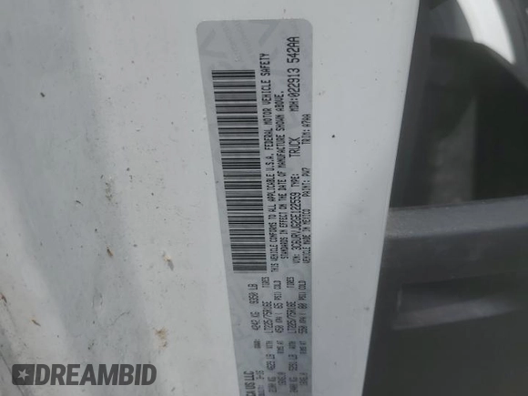 2016 Ram ProMaster Cargo with VIN 3C6URVJG2GE122559, listed as a Copart auction lot 55882015 with 340,773 mi miles and Clean Title. Bid and sale history available at DreamBid. Image 13.