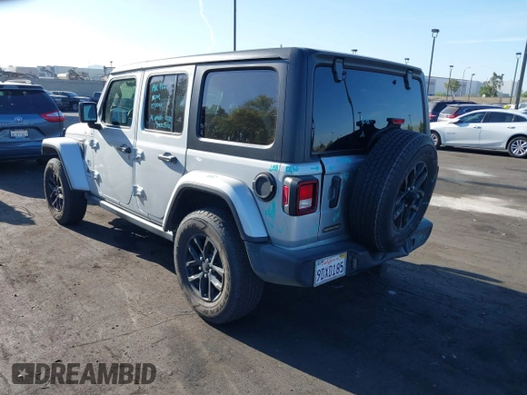 2023 Jeep Wrangler Willys with VIN 1C4HJXDG3PW577807, listed as a IAAI auction lot 42323674 with 28,808 mi miles and . Bid and sale history available at DreamBid. Image 3.