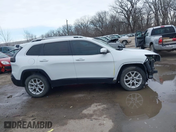 2018 Jeep Cherokee Latitude Plus with VIN 1C4PJMLX5JD581775, listed as a IAAI auction lot 41684428 with 151,225 mi miles and . Bid and sale history available at carsss.com. Image 14.