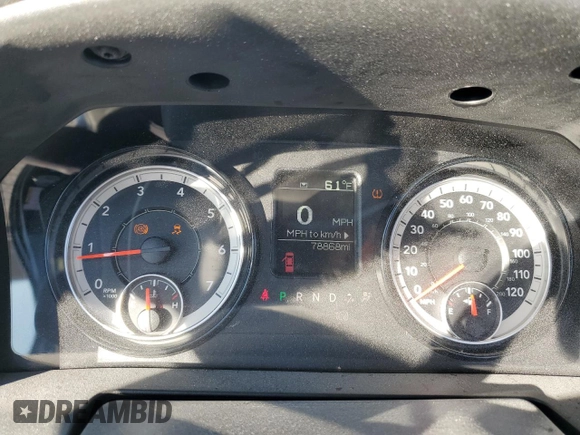 2020 Ram 1500 Tradesman with VIN 3C6JR6DG4LG260364, listed as a Copart auction lot 76876974 with 78,868 mi miles and Salvage title. Bid and sale history available at DreamBid. Image 9.