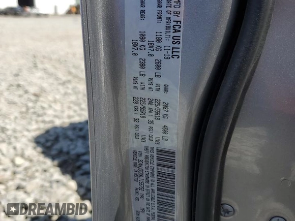2020 Jeep Compass Limited with VIN 3C4NJDCBXLT155752, listed as a Copart auction lot 55040775 with 135,605 mi miles and Salvage title. Bid and sale history available at DreamBid. Image 13.
