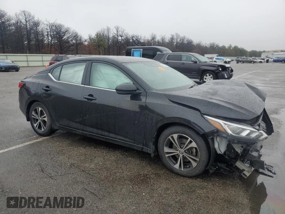 2020 Nissan Sentra SV with VIN 3N1AB8CVXLY283279, listed as a Copart auction lot 49406865 with Not Provided miles and Salvage Title. Bid and sale history available at DreamBid. Image 4.