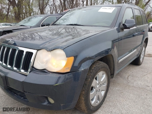 2009 Jeep Grand Cherokee Limited with VIN 1J8GR58K99C551782, listed as a IAAI auction lot 41817563 with 258,407 mi miles. Bid and sale history available at carsss.com. Image 6.