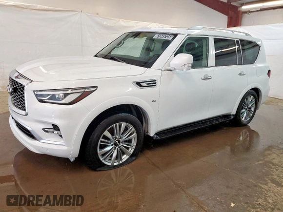 2018 Infiniti QX80 with VIN JN8AZ2NE8J9195292, listed as a Copart auction lot 61045735 with 92,567 mi miles and Clean title. Bid and sale history available at DreamBid. Image 1.
