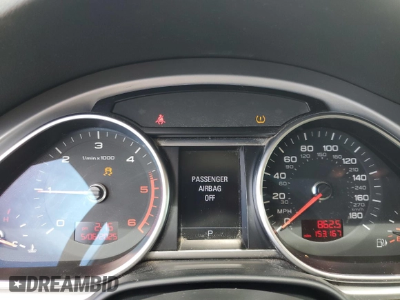 2011 Audi Q7 Premium Plus с VIN WA1LMAFEXBD004153, выставлен на аукционе Copart как лот 55848275 с пробегом 153 167 миль миль и Списание • Salvage title. История ставок и продаж доступна на DreamBid. Изображение 9.